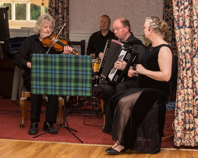 The band, getting ready for a dance. (Photo: www.fionabrimsphotography.co.uk 